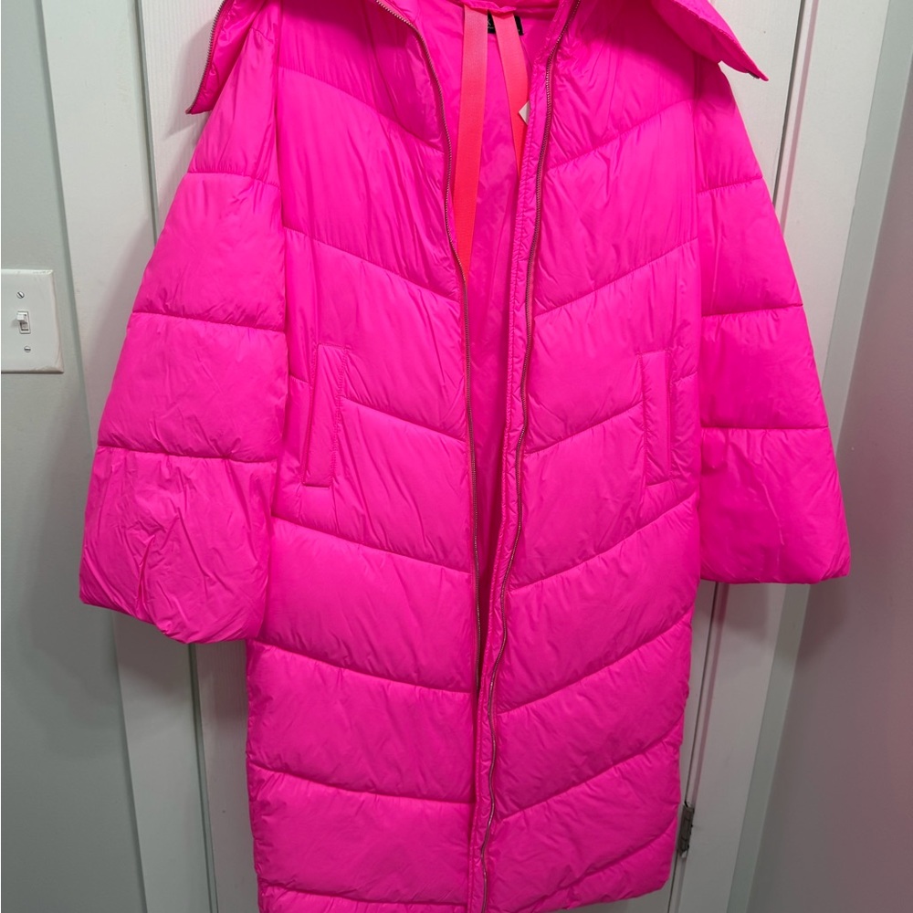 Akira Hot Pink Puffer Jacket